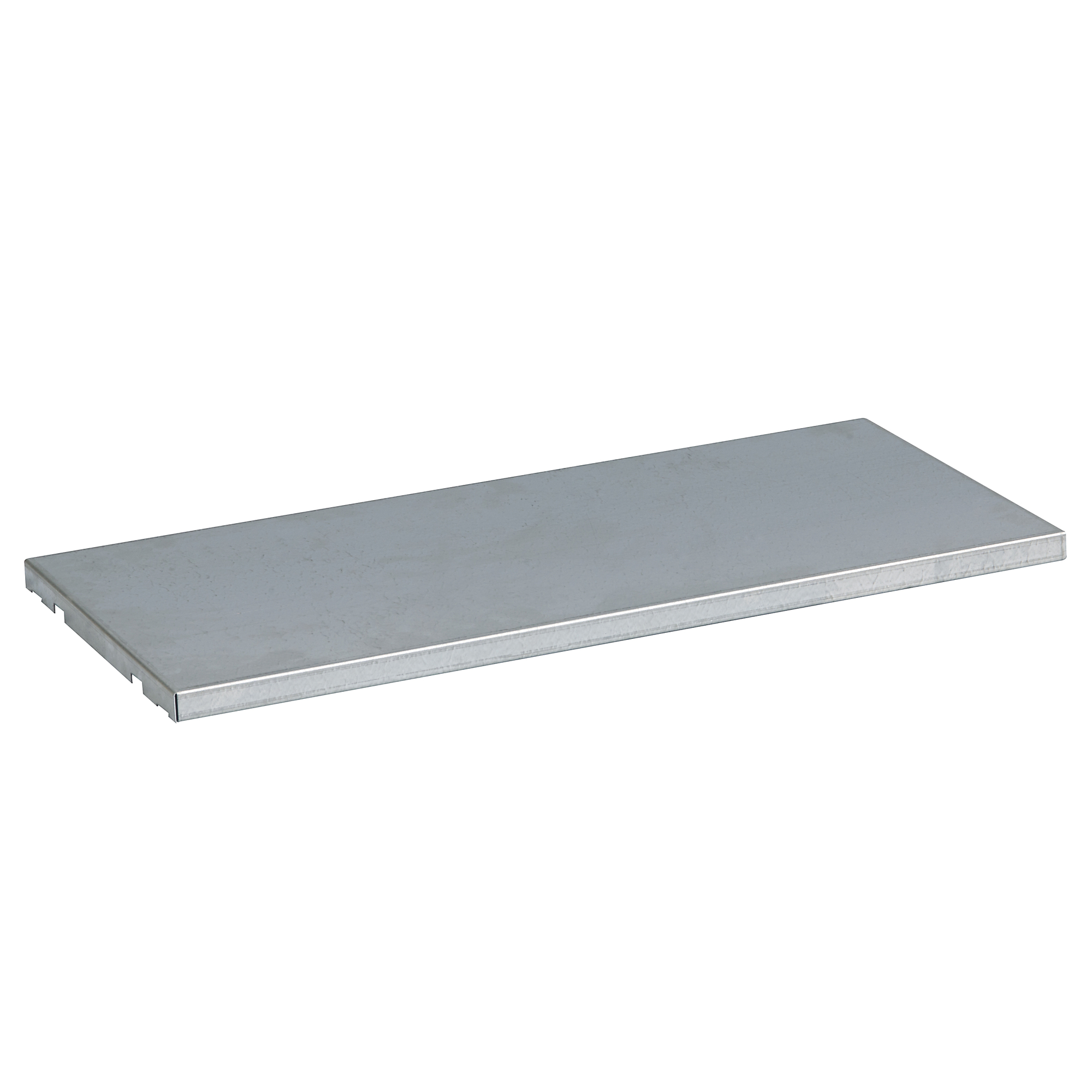 Justrite Steel Half-Depth Shelf — 30.375in. W x 14in. D, For Double 55 or Double-Duty 115 Gal. Vertical Drum Safety Cabinets, SpillSlope, Model# 29946
